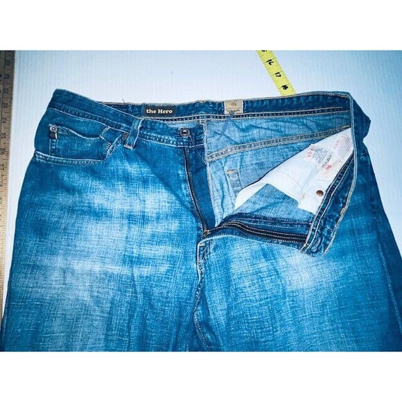 AG Adriano Goldschmied The Hero Relaxed Fit Jeans Men's Size 36x34 Made USA - Picture 14 of 16